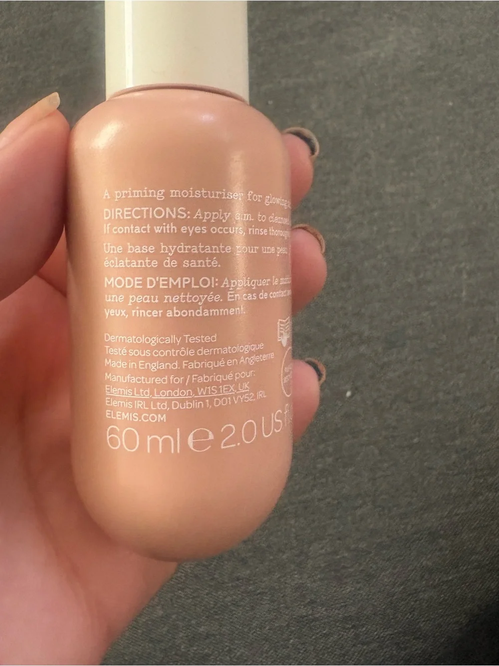 ELEMIS Superfood Glow Priming Moisturiser - Pale Pink Bottle
